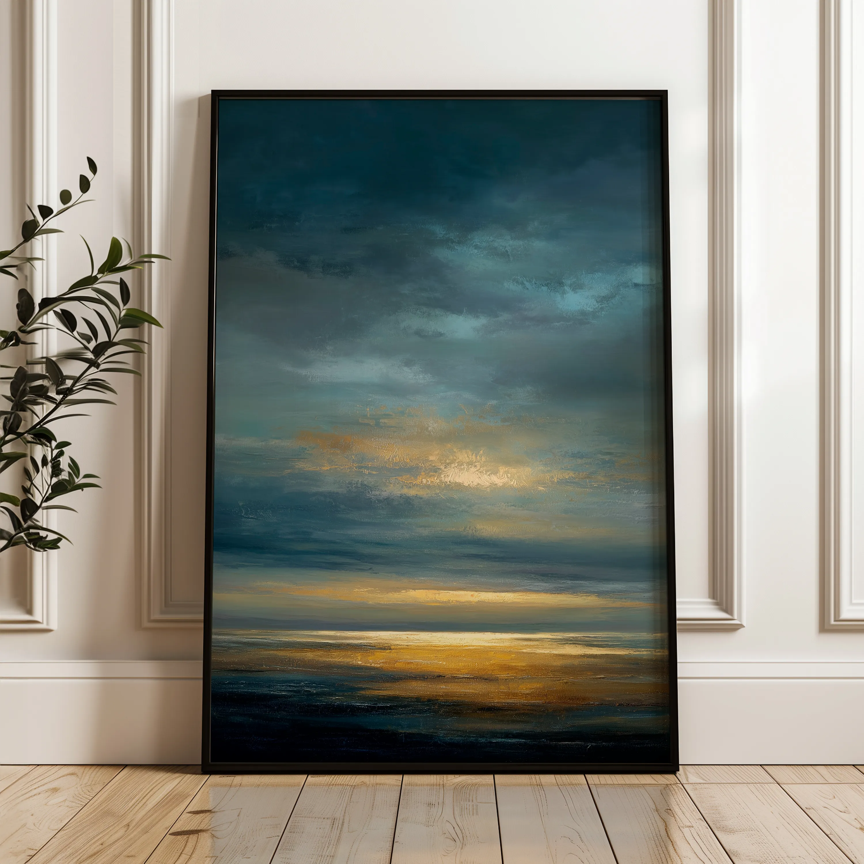 Abstract 1818 Canvas Art 60 x 40 cm / Black