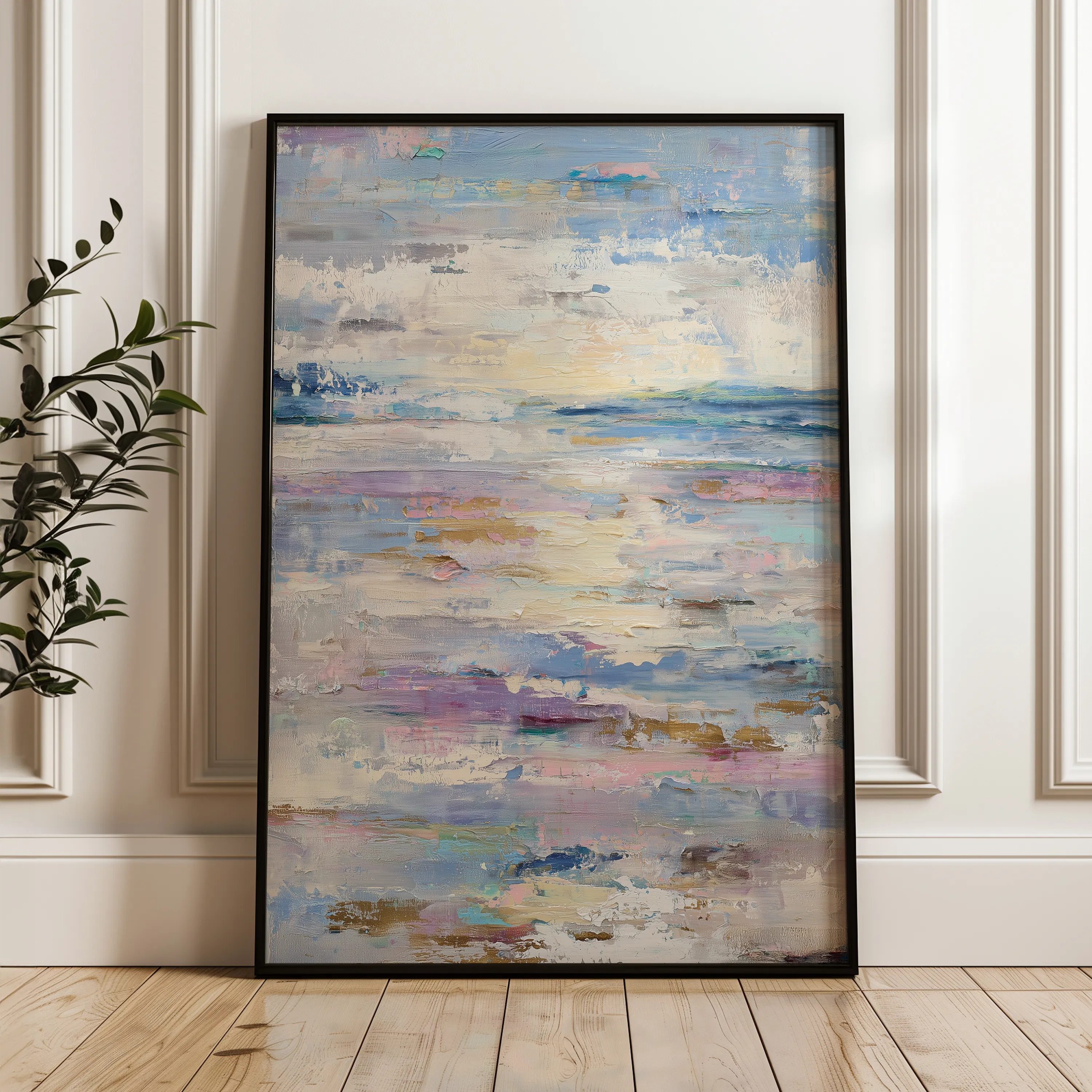 Abstract 1819 Canvas Art 60 x 40 cm / Black
