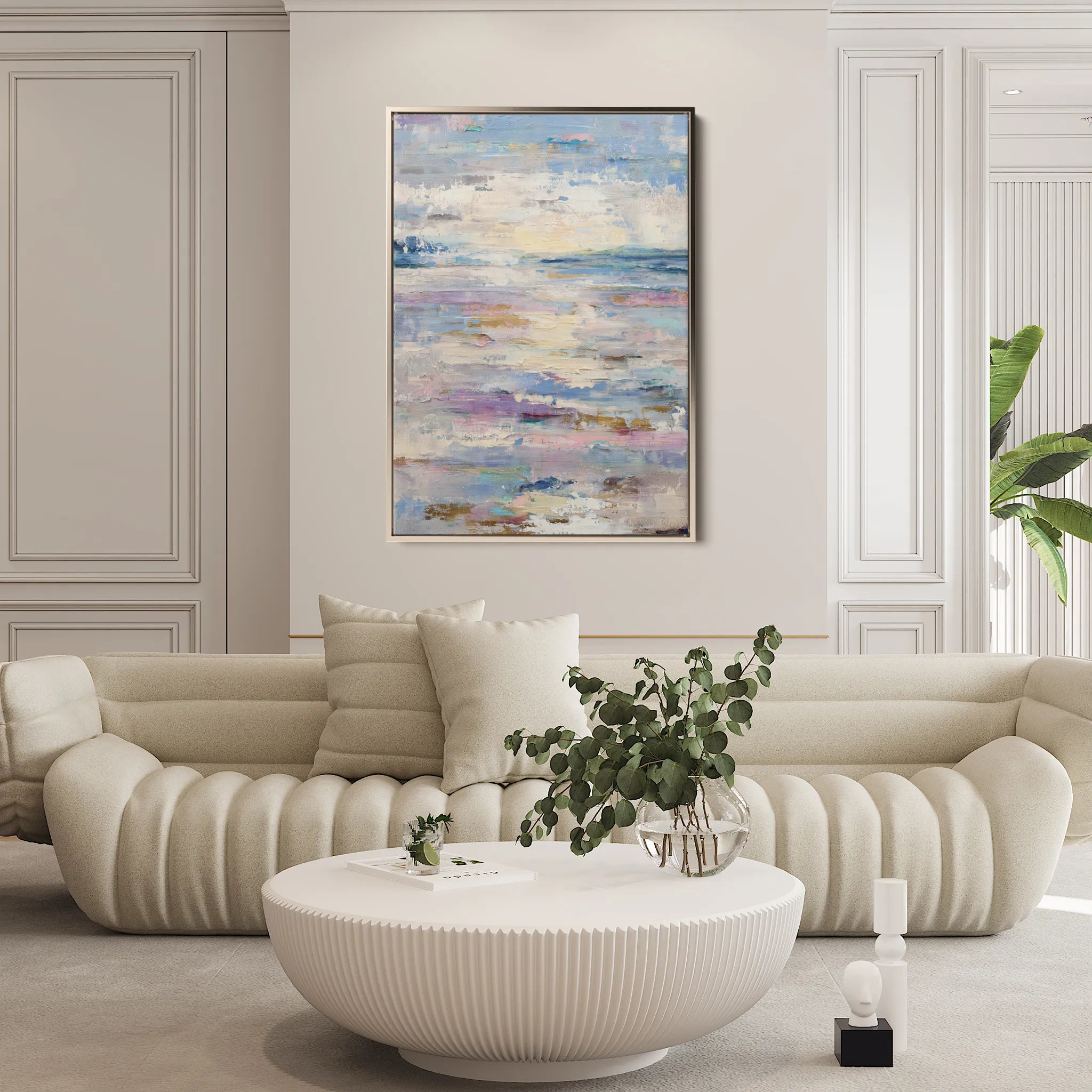 Abstract 1819 Canvas Art 60 x 40 cm / Black