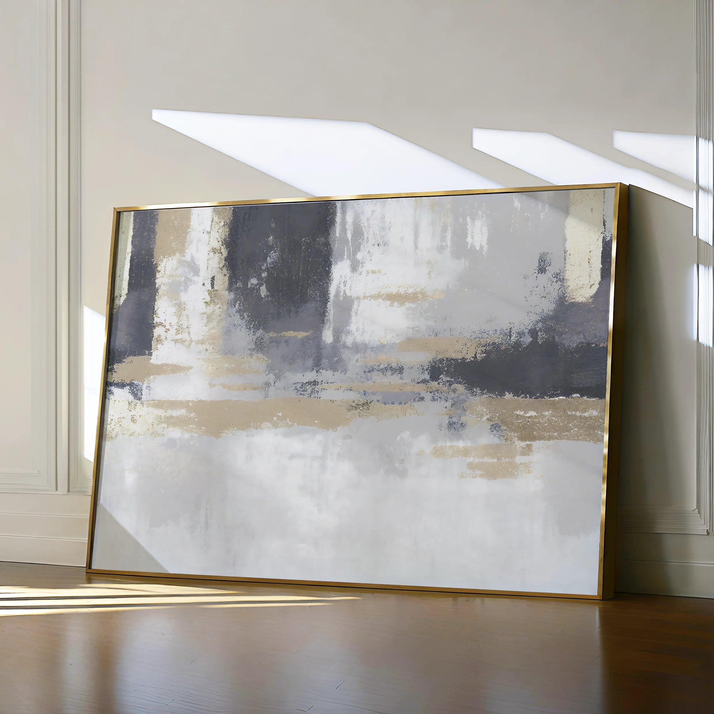Abstract 182 Canvas Art 60 x 40 cm / Black