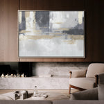 Abstract 182 Canvas Art 60 x 40 cm / Black