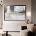 Abstract 182 Canvas Art 60 x 40 cm / Black