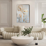 Floral 182 Canvas Art 60 x 40 cm / Black