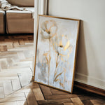 Floral 182 Canvas Art 60 x 40 cm / Black