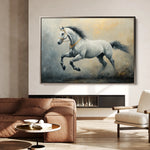 Horses 182 Canvas Art 60 x 40 cm / Black