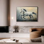 Horses 182 Canvas Art 60 x 40 cm / Black