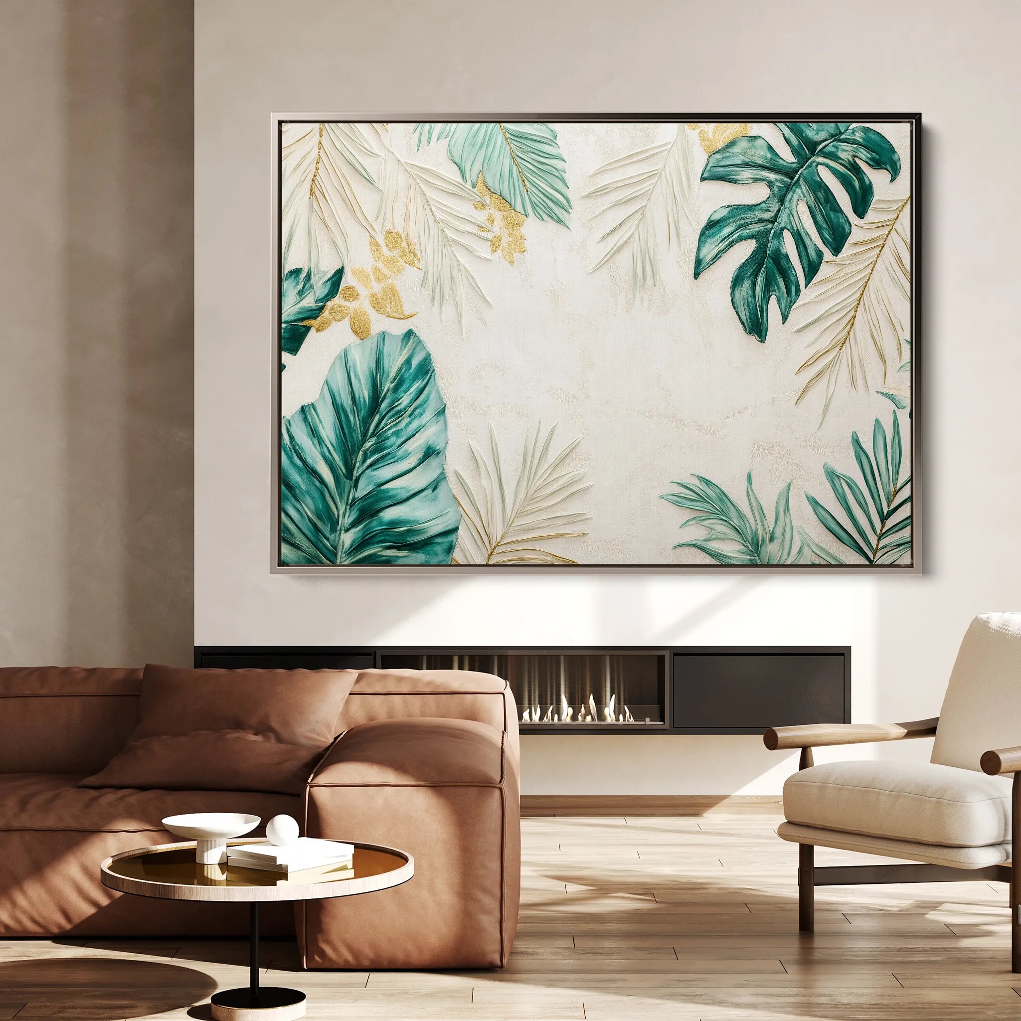 Landscape 182 Canvas Art 60 x 40 cm / Black