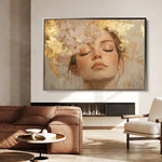 Portrait 182 Canvas Art 60 x 40 cm / Black