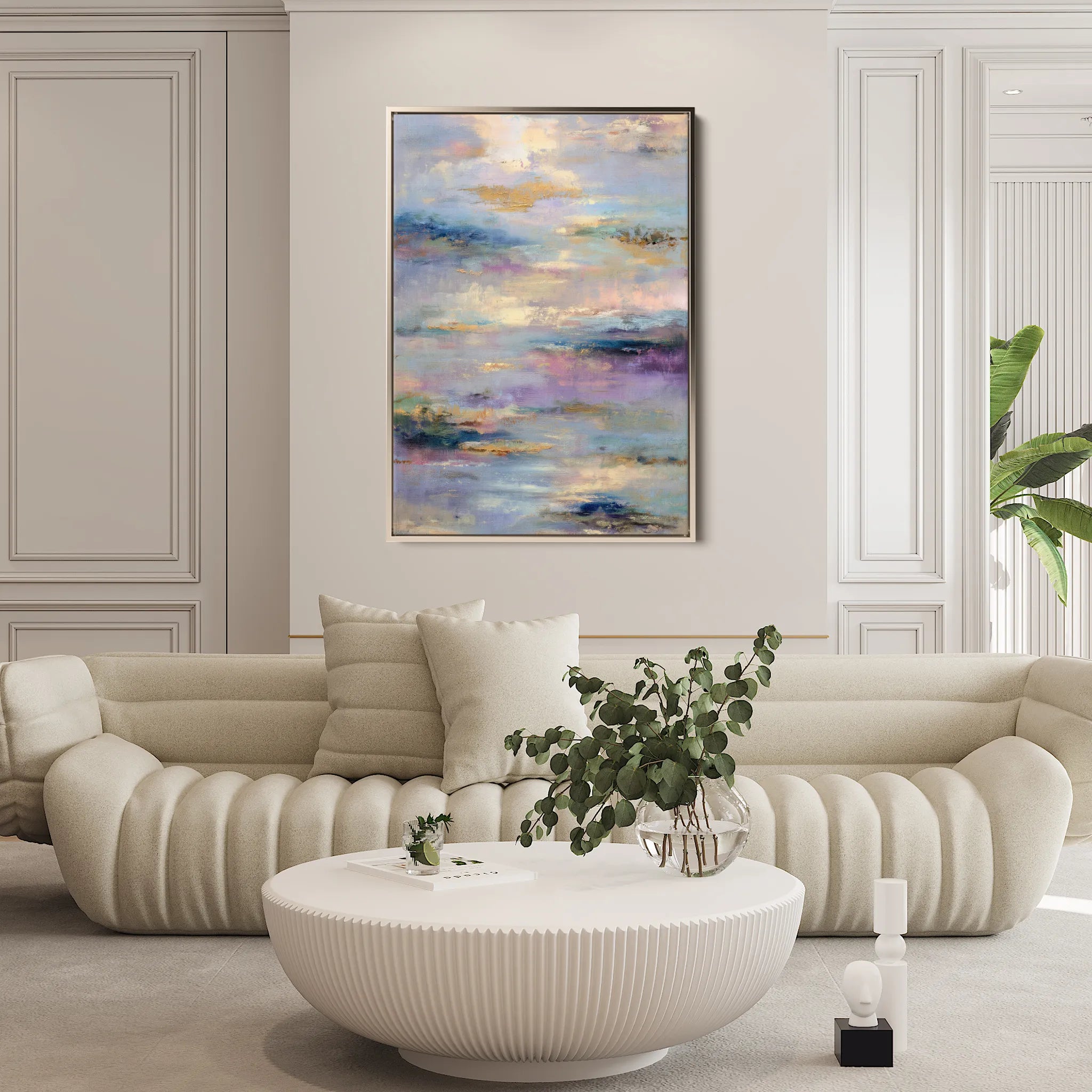 Abstract 1820 Canvas Art 60 x 40 cm / Black