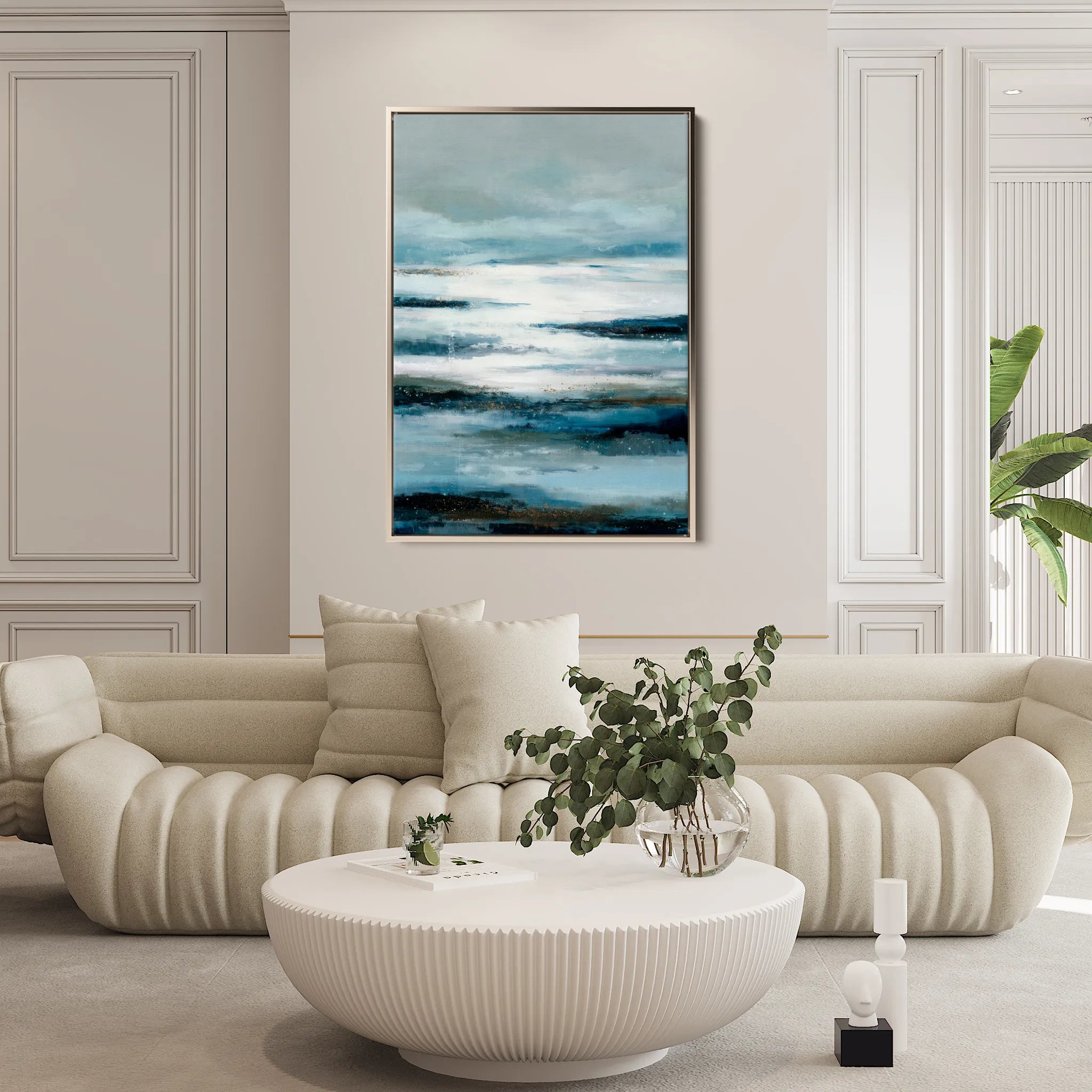 Abstract 1822 Canvas Art 60 x 40 cm / Black