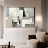 Abstract 1823 Canvas Art 60 x 40 cm / Black