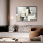 Abstract 1823 Canvas Art 60 x 40 cm / Black