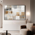 Abstract 1824 Canvas Art 60 x 40 cm / Black