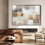 Abstract 1824 Canvas Art 60 x 40 cm / Black
