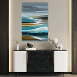 Abstract 1826 Canvas Art 60 x 40 cm / Black