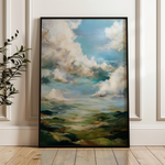 Abstract 1827 Canvas Art 60 x 40 cm / Black