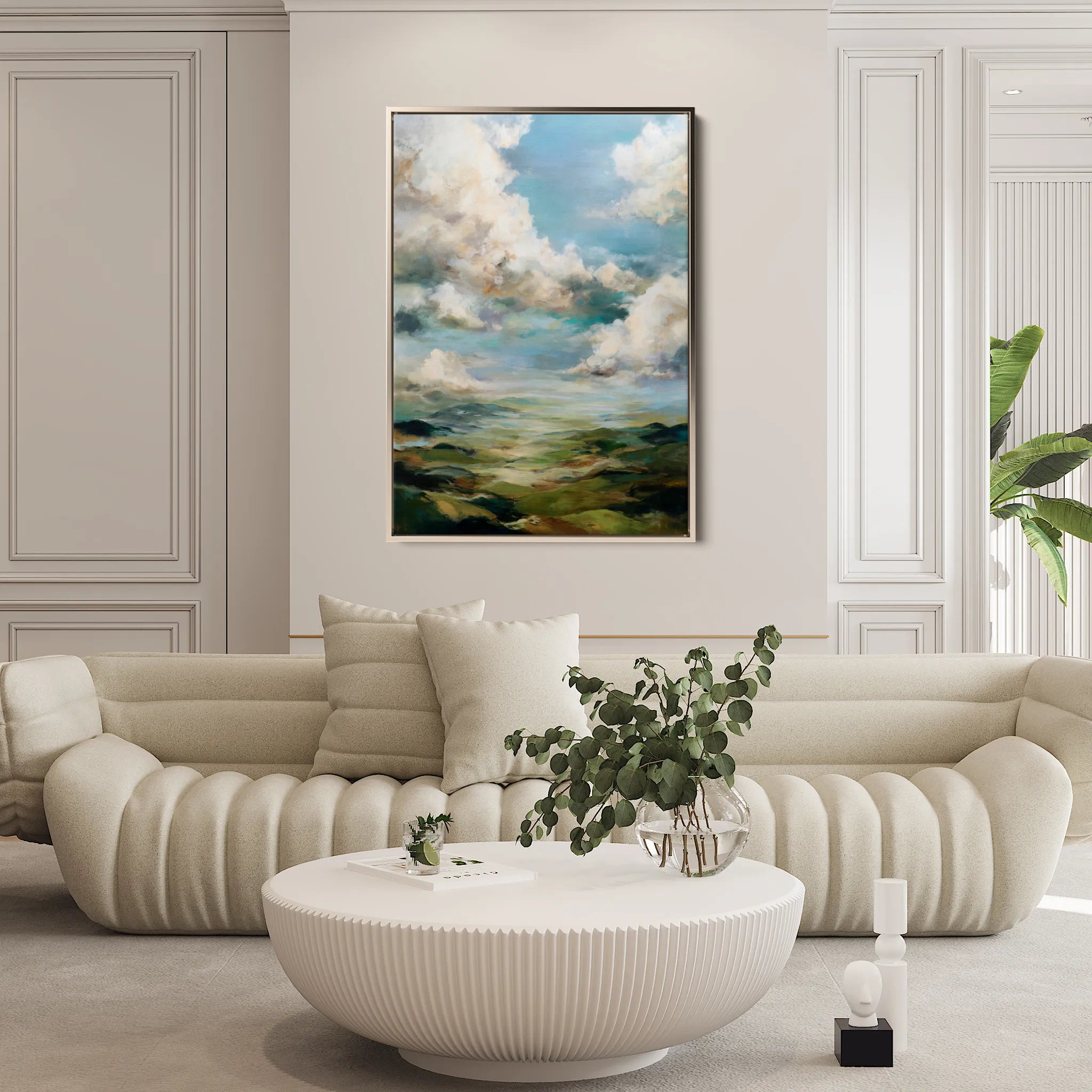 Abstract 1827 Canvas Art 60 x 40 cm / Black