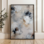 Abstract 1828 Canvas Art 60 x 40 cm / Black