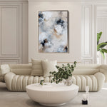 Abstract 1828 Canvas Art 60 x 40 cm / Black