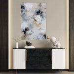Abstract 1828 Canvas Art 60 x 40 cm / Black