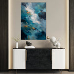 Abstract 1829 Canvas Art 60 x 40 cm / Black