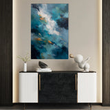 Abstract 1829 Canvas Art 60 x 40 cm / Black