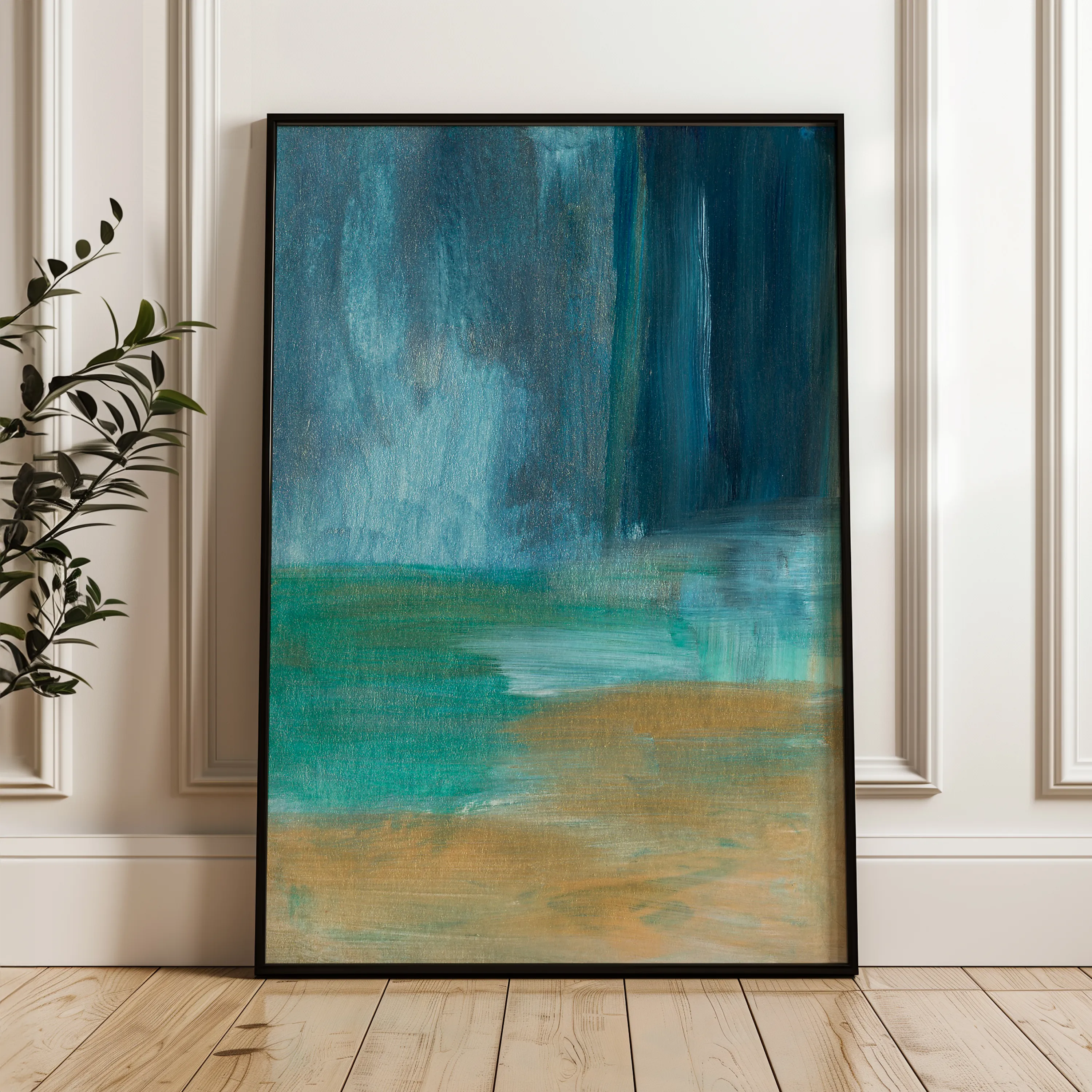 Abstract 183 Canvas Art 60 x 40 cm / Black