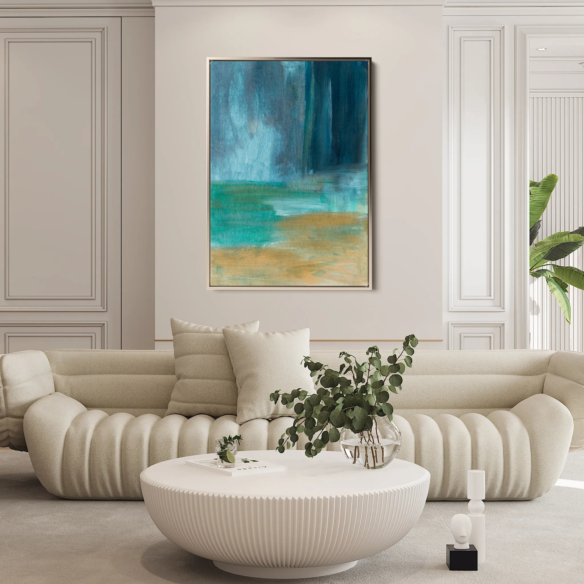 Abstract 183 Canvas Art 60 x 40 cm / Black