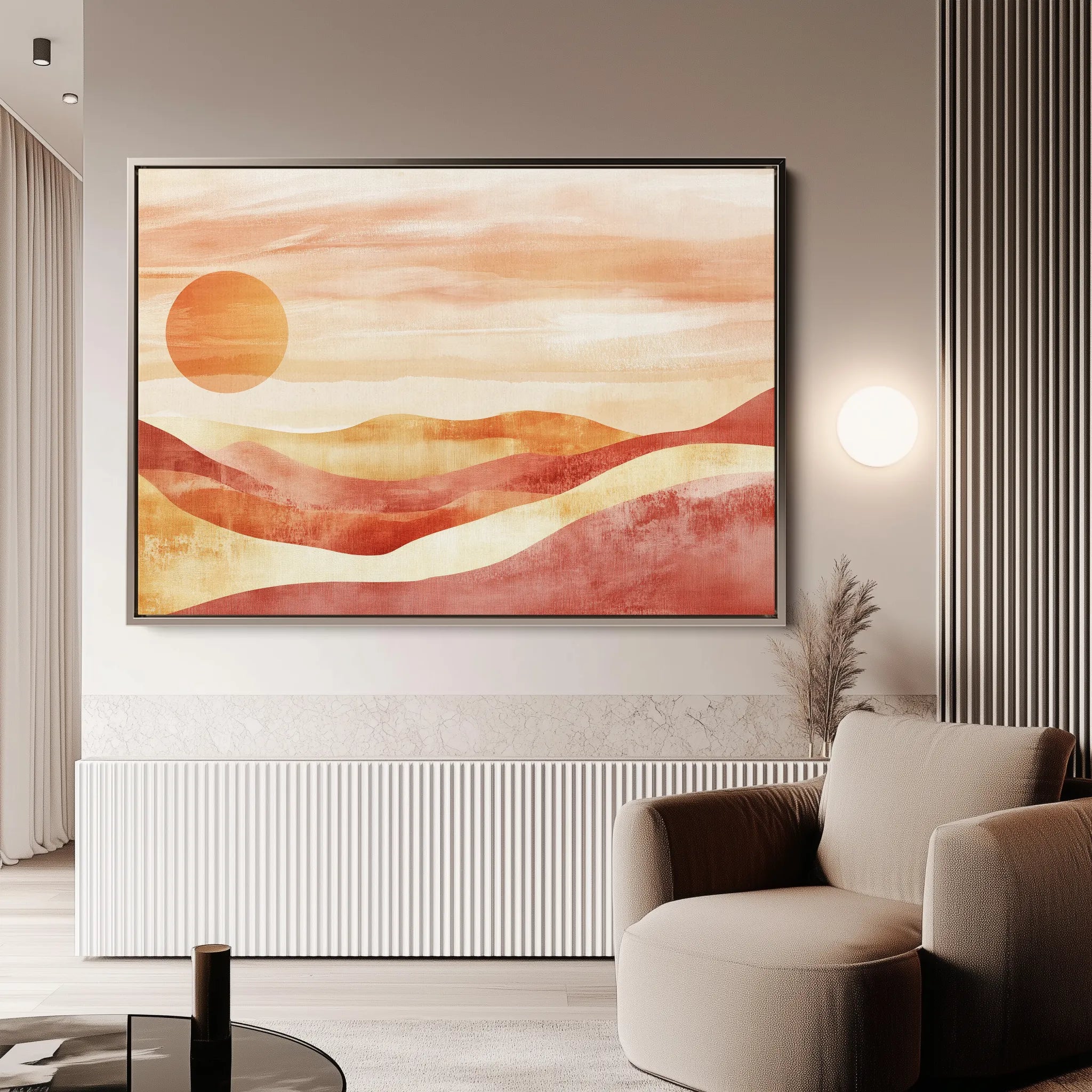 Boho 183 Canvas Art 60 x 40 cm / Black