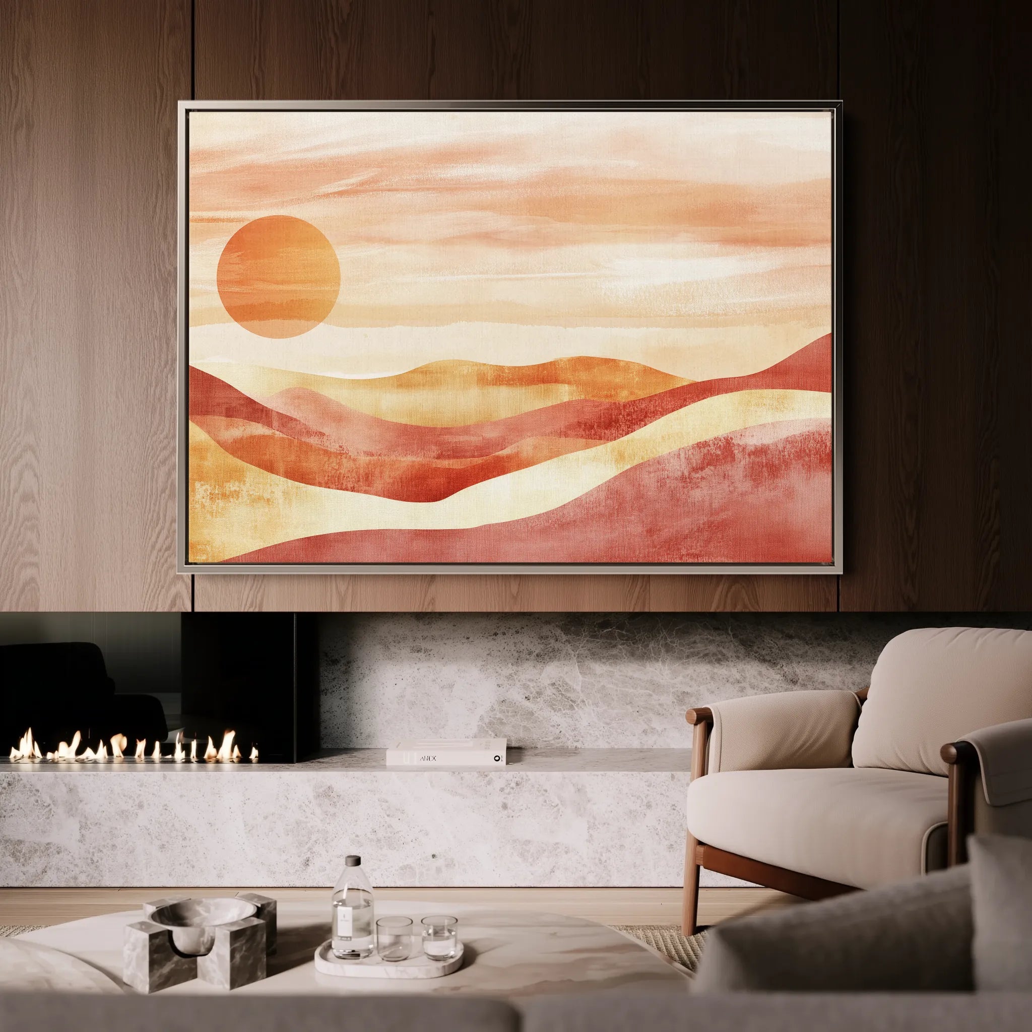 Boho 183 Canvas Art 60 x 40 cm / Black