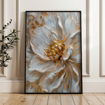 Floral 183 Canvas Art 60 x 40 cm / Black