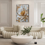 Floral 183 Canvas Art 60 x 40 cm / Black