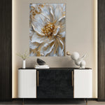 Floral 183 Canvas Art 60 x 40 cm / Black