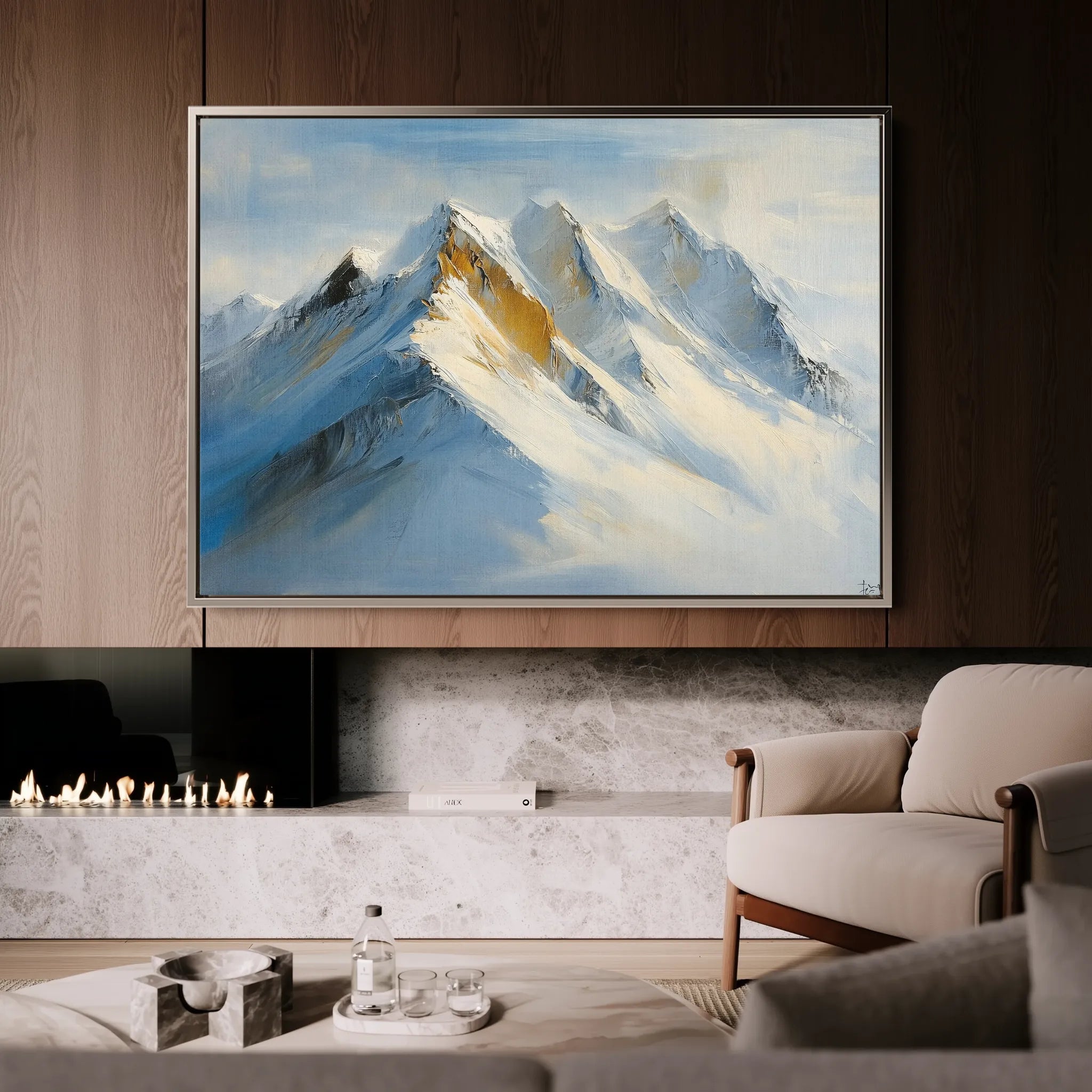 Landscape 183 Canvas Art 60 x 40 cm / Black