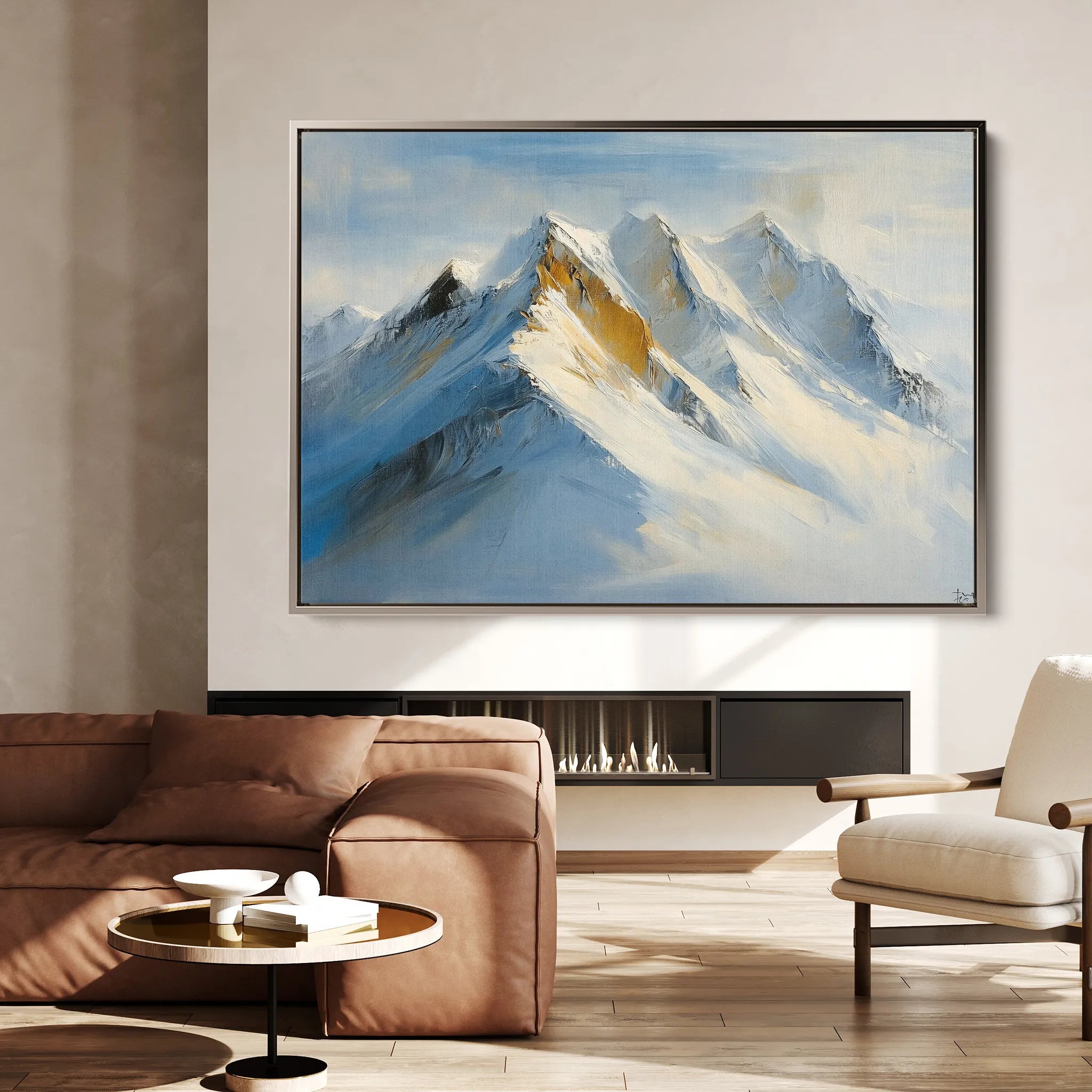 Landscape 183 Canvas Art 60 x 40 cm / Black