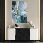 Abstract 1830 Canvas Art 60 x 40 cm / Black