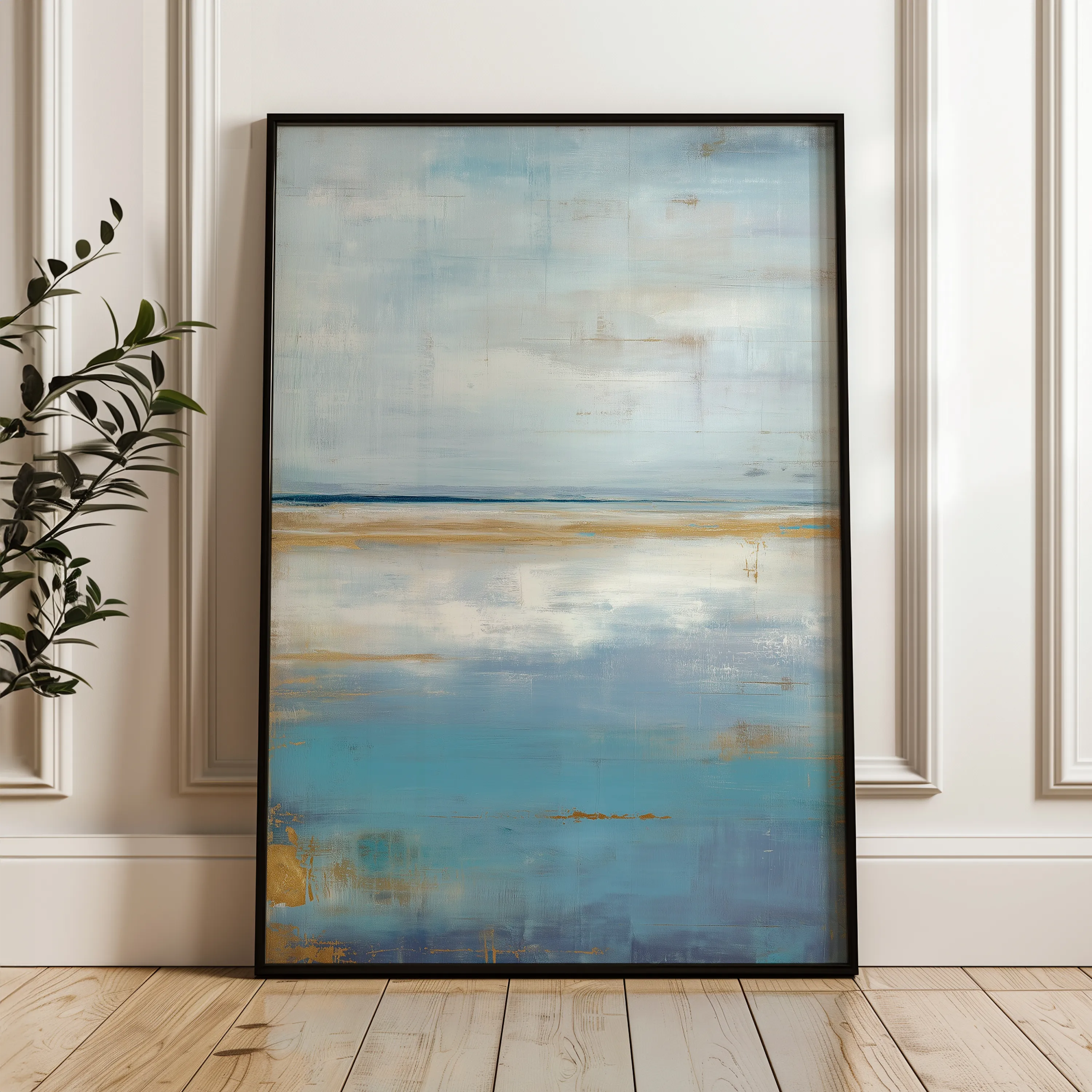 Abstract 1831 Canvas Art 60 x 40 cm / Black