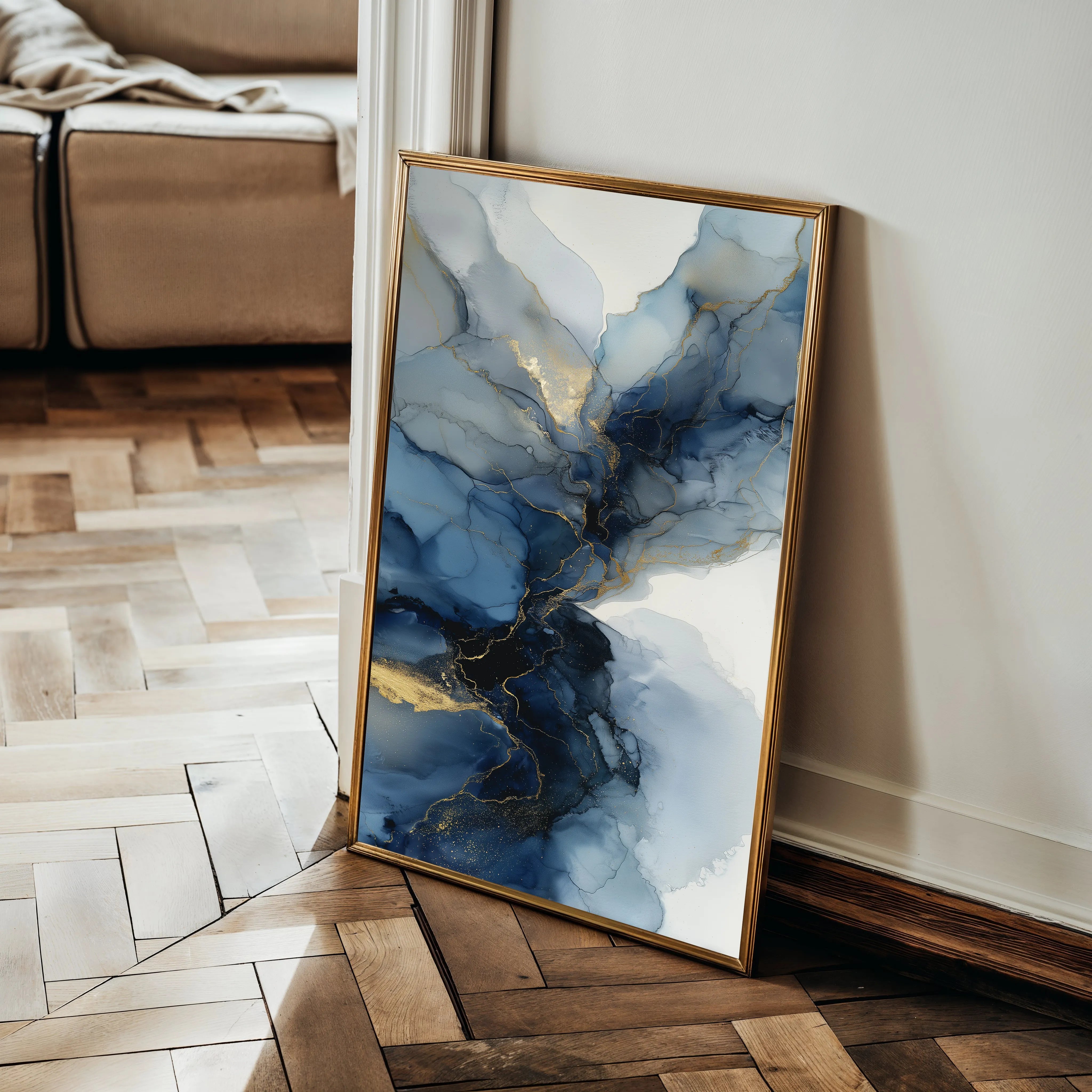 Abstract 1832 Canvas Art 60 x 40 cm / Black