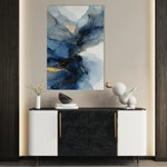 Abstract 1832 Canvas Art 60 x 40 cm / Black