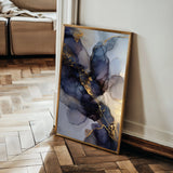 Abstract 1833 Canvas Art 60 x 40 cm / Black