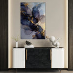 Abstract 1833 Canvas Art 60 x 40 cm / Black