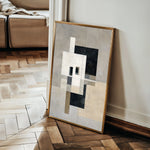Abstract 1834 Canvas Art 60 x 40 cm / Black