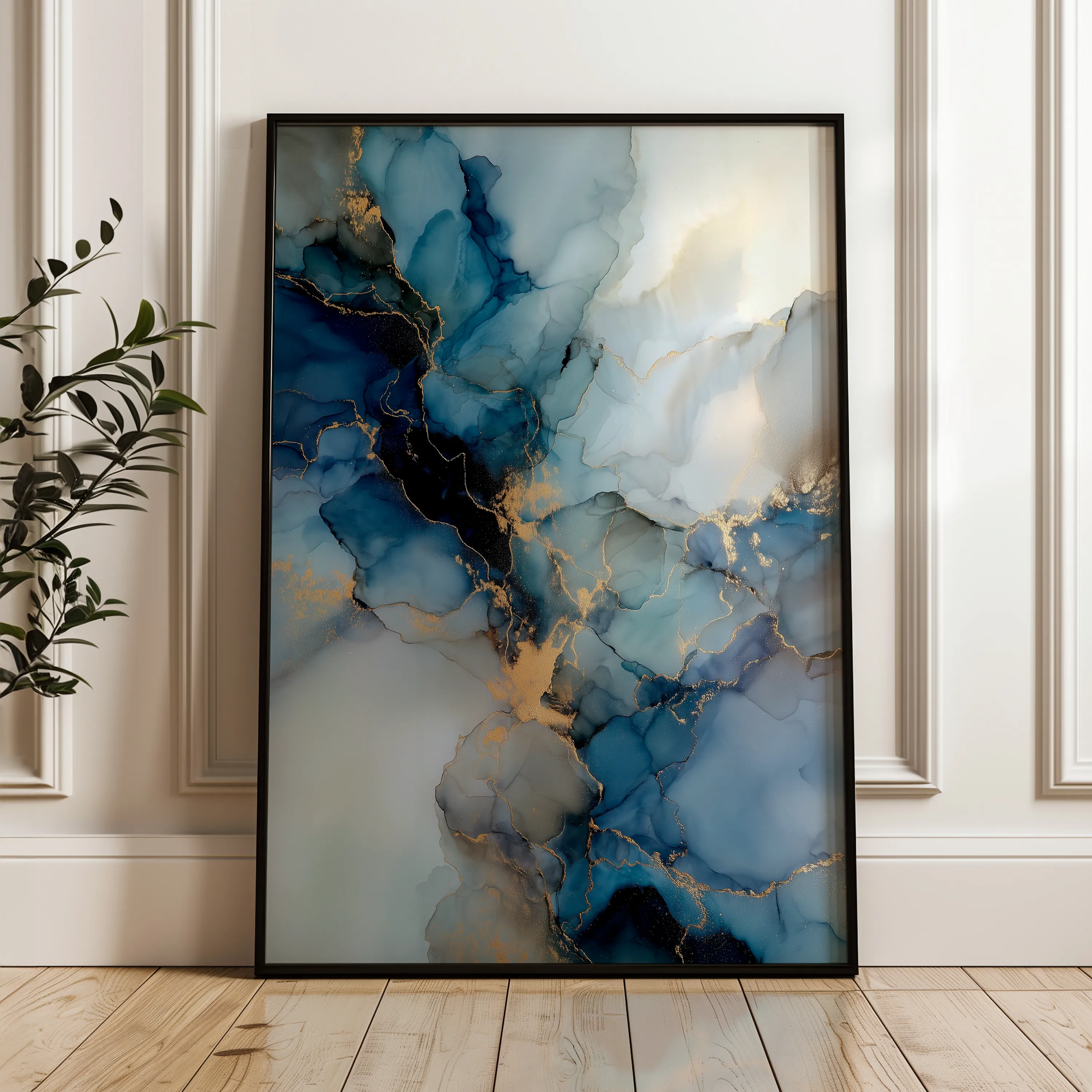 Abstract 1836 Canvas Art 60 x 40 cm / Black