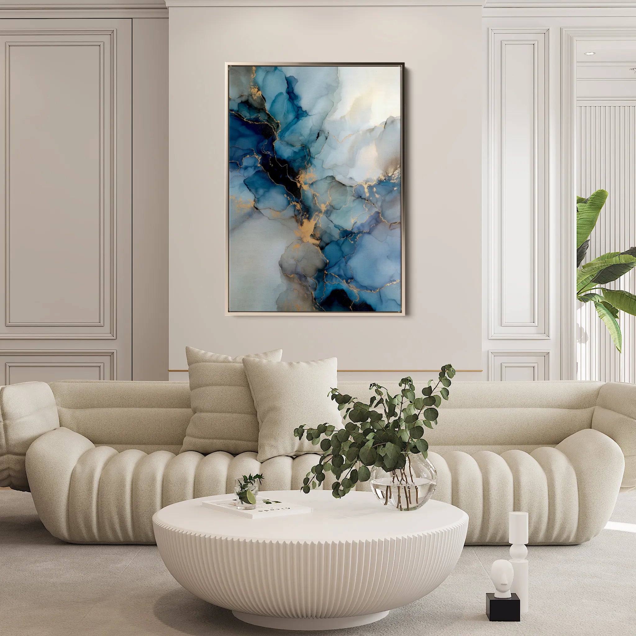 Abstract 1836 Canvas Art 60 x 40 cm / Black