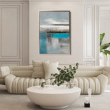 Abstract 1837 Canvas Art 60 x 40 cm / Black