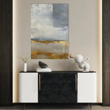 Abstract 1839 Canvas Art 60 x 40 cm / Black