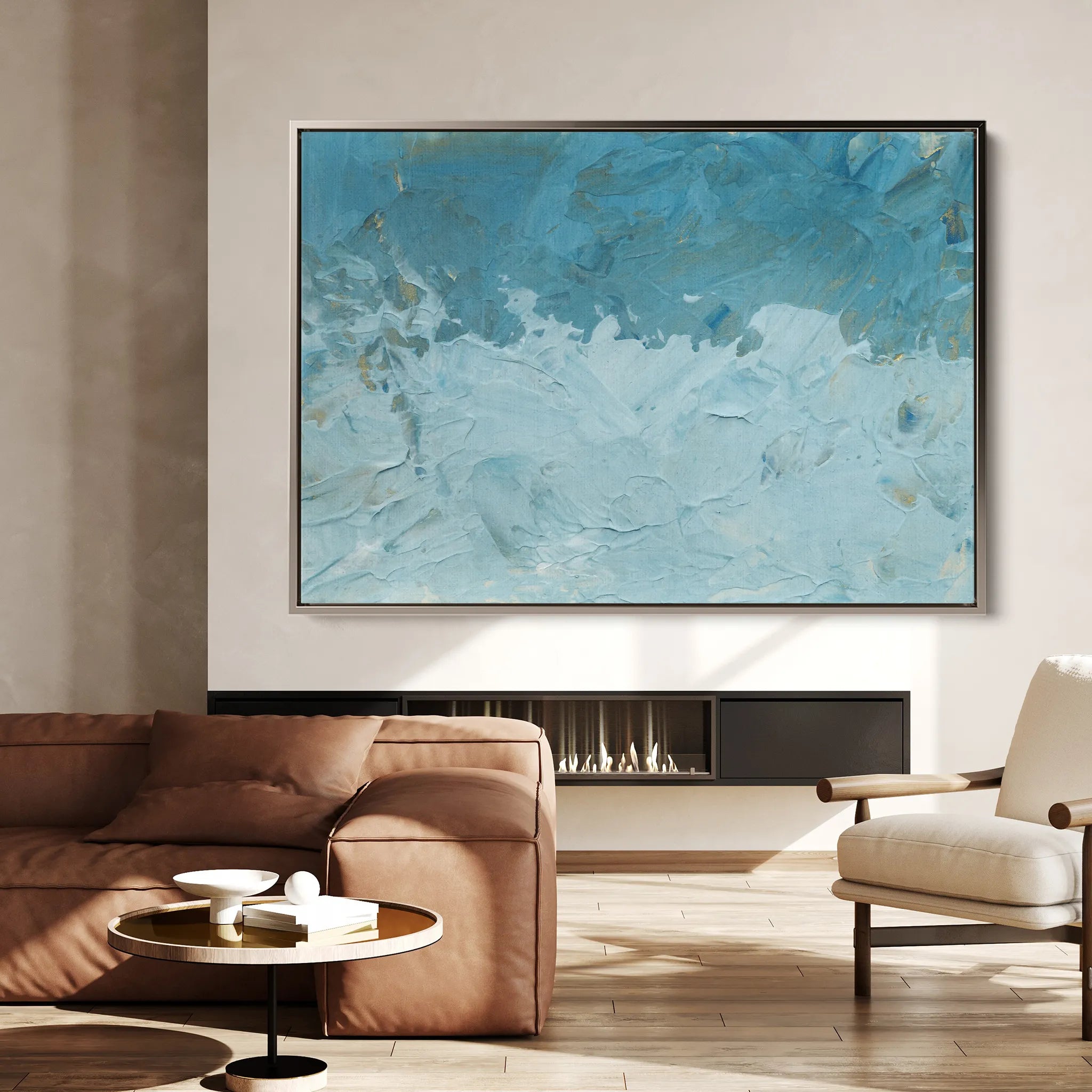 Abstract 184 Canvas Art 60 x 40 cm / Black