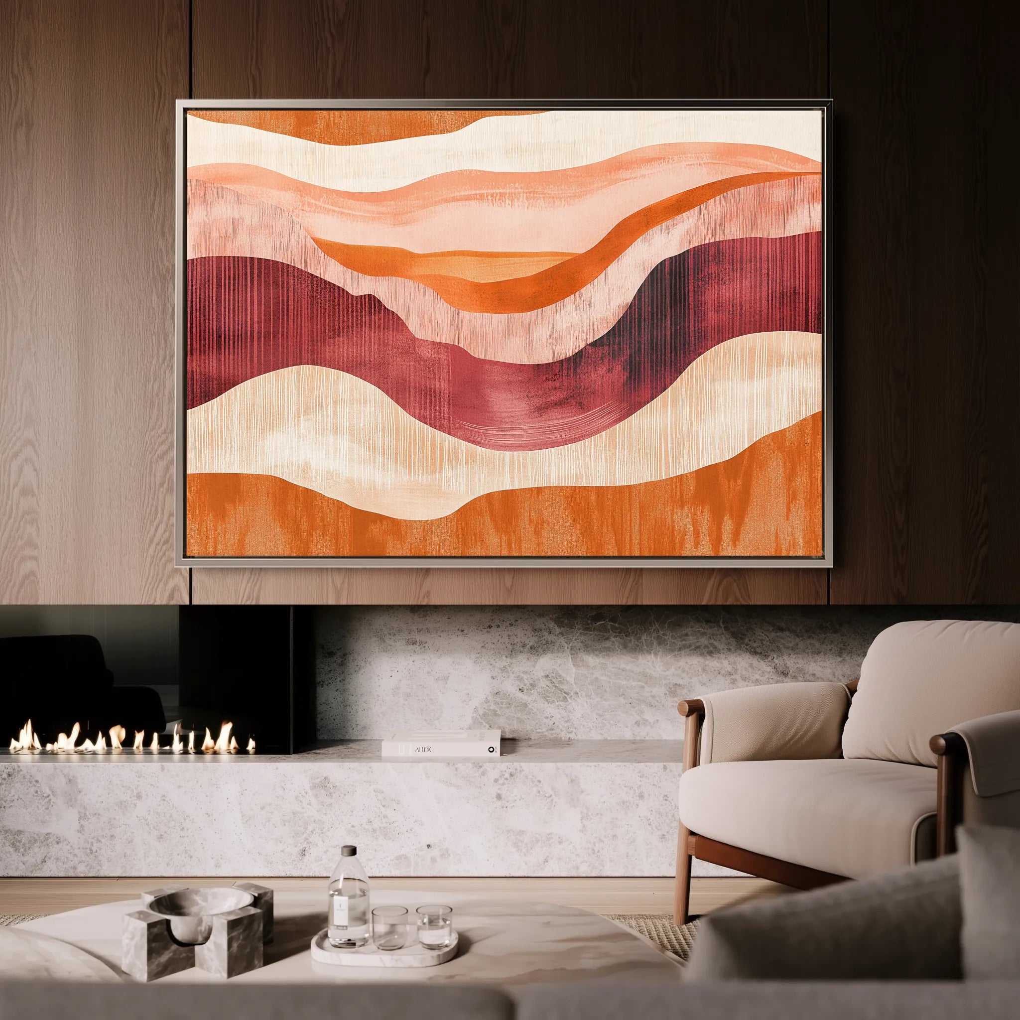 Boho 184 Canvas Art 60 x 40 cm / Black