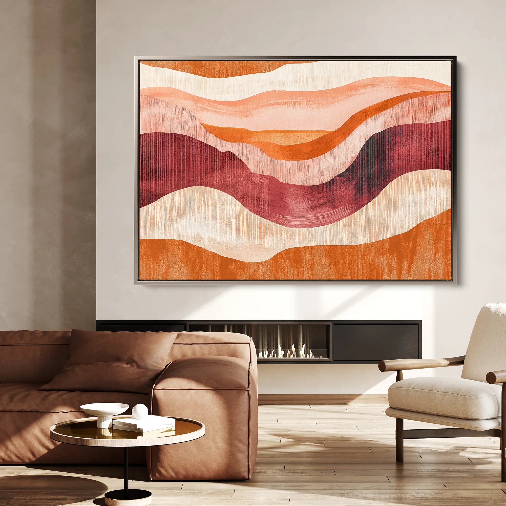 Boho 184 Canvas Art 60 x 40 cm / Black
