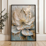 Floral 184 Canvas Art 60 x 40 cm / Black